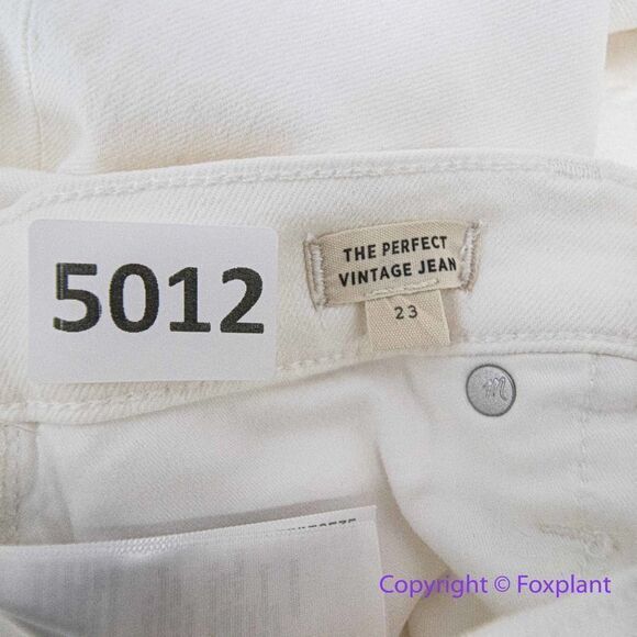 NEW Madewell The High-Rise‎ Perfect Vintage Jean in Tile White, 23 - Picture 15 of 16
